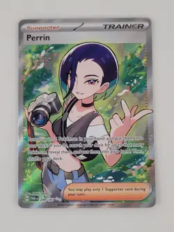 Pokemon TCG Perrin Card Twilight Masquerade Full Art Ultra Rare 209/167 - Image 1