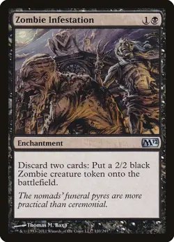 Zombie Infestation Magic 2012 / M12 NM Black Uncommon MAGIC MTG CARD ABUGames - Image 1