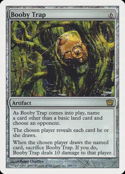 Booby Trap 9th Edition NM Artifact Rare MAGIC THE GATHERING MTG CARD ABUGames - Image 1