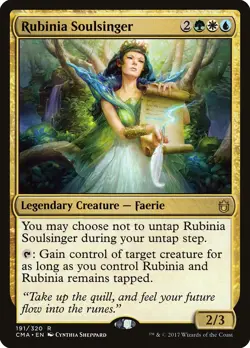 Rubinia Soulsinger Commander Anthology NM White Blue Green Rare CARD ABUGames - Image 1