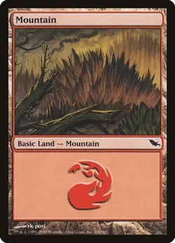 Mountain (296) Shadowmoor PLD Basic Land MAGIC THE GATHERING CARD ABUGames - Image 1