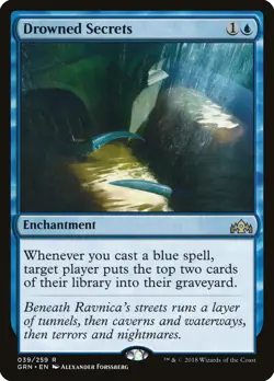 Drowned Secrets Guilds of Ravnica NM Blue Rare MAGIC GATHERING CARD ABUGames - Image 1