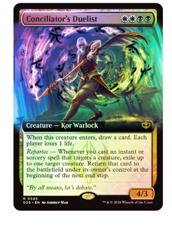Conciliator's Duelist - Foil - Extended Art Secrets of Strixhaven MTG - Image 1