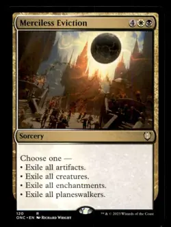 Merciless Eviction LP Light Play Phyrexia Commander MTG [11441] - Image 1