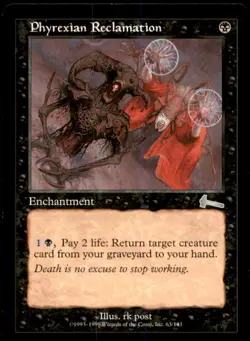 MTG Phyrexian Reclamation LP Light Play Urza's Legacy [1568] - Image 1