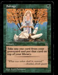 Salvage LP Light Play Portal Second 2nd MTG [9537] - Image 1