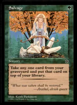 Salvage LP Light Play Portal Second 2nd MTG [9539] - Image 1