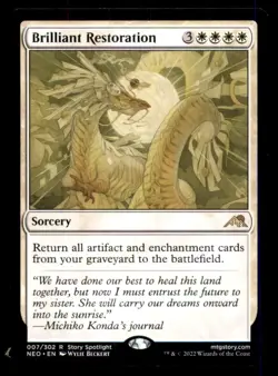 Brilliant Restoration LP Light Play Kamigawa: Neon Dynasty MTG [11923] - Image 1