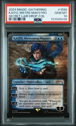 2024 MTG SECRET LAIR DROP FOIL #1590 KAITO, MYSTERIOUS MAESTRO PSA 10 - Image 1
