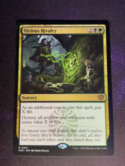 MTG * Vicious Rivalry Secrets of Strixhaven * 1X * NM - Image 1