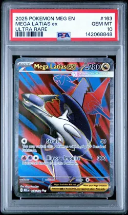 PSA 10 Mega Latias EX 163/132 Mega Evolution Ultra Rare Full Art Pokemon TCG - Image 1