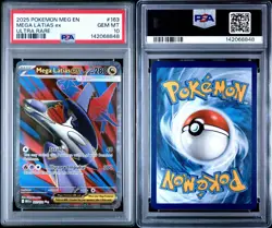 PSA 10 Mega Latias EX 163/132 Mega Evolution Ultra Rare Full Art Pokemon TCG - Image 3