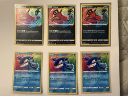 Pokemon Amazing Rare Lot (6 Cards) Kyogre & Yveltal NM Rainbow Holo - Image 1