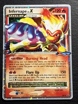 Infernape Lv. X Pokemon TCG DP10 Black Star Promo Holo Card Lightly Played LP - Image 1