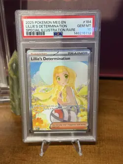 PSA 10 Lillie's Determination 184/132 Special Illustration Rare Me01 Pokemon - Image 1