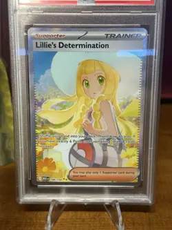 PSA 10 Lillie's Determination 184/132 Special Illustration Rare Me01 Pokemon - Image 3