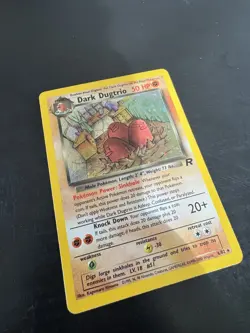 Pokemon Team Rocket Dark Dugtrio Holo Rare 6/82 Unlimited - Image 3