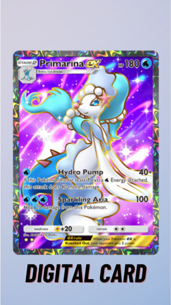Primarina EX Full Art Eevee Grove Pokemon TCG Pocket 2 Star ⭐⭐ (English) - Image 1