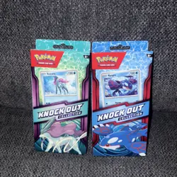 (One) Pokemon Suicune & Kyogre Knock Out Collection (One) Sealed - SEE DISC - Image 1