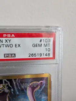 2016 Full Art Mewtwo EX 103/108 Pokemon XY: Evolutions PSA GEM MINT 10 - Image 3