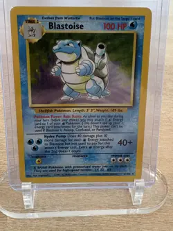 Holo Blastoise Pokemon 2/102 1999 Base Set - Image 1