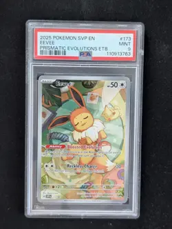 Pokemon TCG Eevee SVP 173 Black Star Promo PSA 9 - Image 1