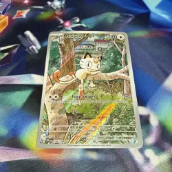 Pokemon Meowth 106/094 Phantasmal Flames Illustration Holo TCG - Image 4