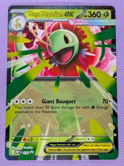 Mega Meganium ex 034 Me: Mega Evolution Promo Holo Pokemon TCG (NM) - Image 1