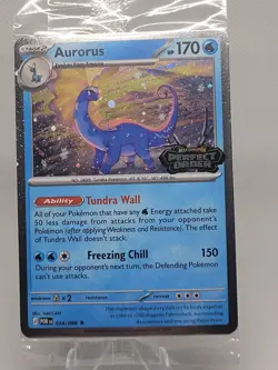 Aurorus 024/088 - Cosmo Holo - Pokemon Perfect Order Stamped Promo SEALED - Image 1