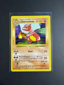 Pokemon TCG Shadowless Charmeleon Base Set 24/102 LP - 1999 - Image 1
