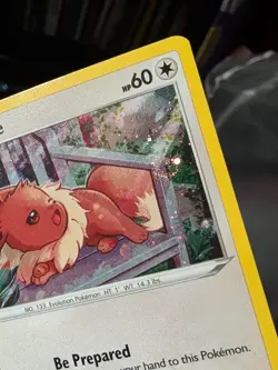 Pokemon Tcg Eevee SWSH175 Black Star Promo Fusion Strike 3 Pack Blister LP Swirl - Image 2