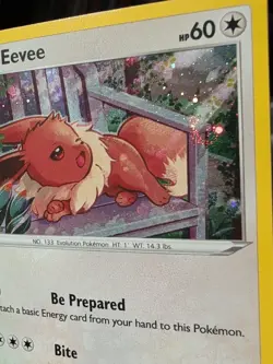 Pokemon Tcg Eevee SWSH175 Black Star Promo Fusion Strike 3 Pack Blister LP Swirl - Image 3