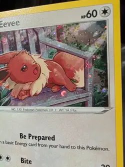 Pokemon Tcg Eevee SWSH175 Black Star Promo Fusion Strike 3 Pack Blister LP Swirl - Image 4