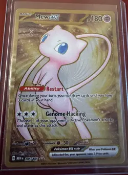 Mew ex 205/165 151 UPC Metal Card Promo Pokemon TCG English - Image 1