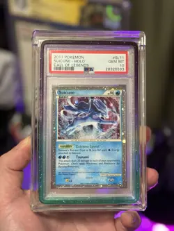 2011 POKEMON CALL OF LEGENDS #SL11 SUICUNE-HOLO PSA 10 SWIRL - Image 1
