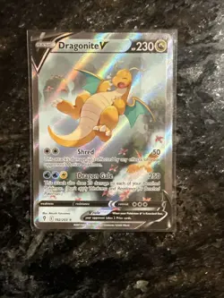 Pokemon Dragonite V Ultra Rare Full Art Holo 192/203 SWSH07 Evolving Skies - Image 1