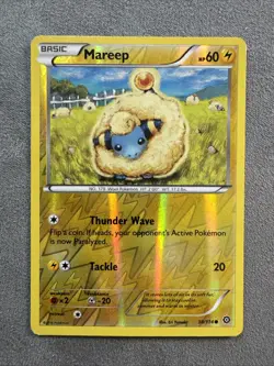 Mareep 38/114 Reverse Holo Pokemon Steam Siege 2016 Common - Image 1