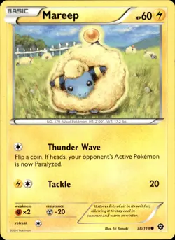 Mareep 38/114 - Pokemon XY - Steam Siege - LP - Image 1