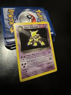 Pokemon TCG Team Rocket Dark Alakazam 17/82 18/82 English Nintendo Wizards - Image 2