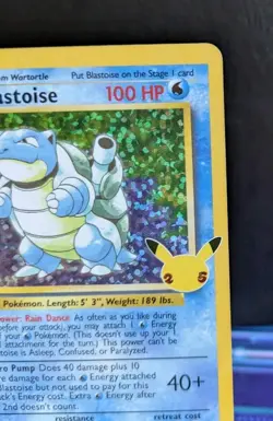 ✅ NM/MINT ✅ Blastoise 2/102 Celebrations Classic Collection Holo Pokemon TCG - Image 3