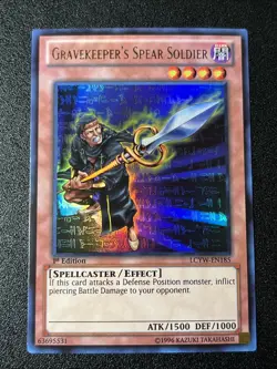 Yu-Gi-Oh! Gravekeeper's Spear Soldier - LCYW-EN185 - Ultra Rare - 1st Edition-LP - Image 1