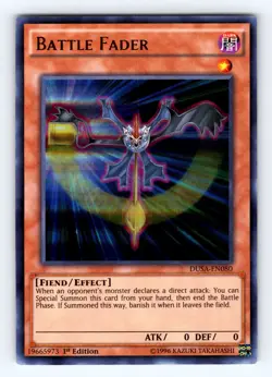 Yugioh Battle Fader DUSA-EN080 Ultra Rare - NM 💎 - Image 1
