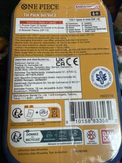 One Piece Tin Pack Set Vol 2 | TS-02 OP-13 Factory Sealed Sabo - Image 3