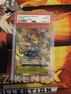 Namco O-Nami Alternate Art Foil OP06-101 Wings of the Captain Rare 2024 PSA 10 - Image 1