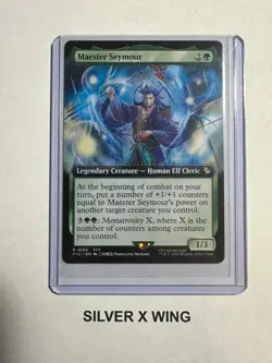 Maester Seymour Extended Art x1, MTG, Final Fantasy Commander, FIC, NM - Image 1