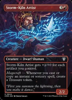 1 x Storm-Kiln Artist - Borderless - Commander Masters - NM-Mint - MTG - Image 1