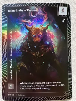 Wonders of the First 2025 - CLASSIC FOIL RARE - Feline Entity 169/401 TCG - Image 1