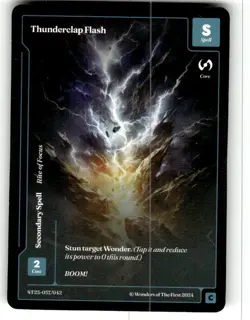 Wonders of the First - Thunderclap Flash ST25-037/042 Secondary Spell - Image 1