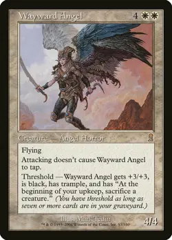 Wayward Angel Odyssey NM White Rare MAGIC THE GATHERING MTG CARD ABUGames - Image 1