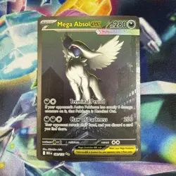 Pokemon TCG Mega Absol EX Holo Card 180/132 Me01: Mega Evolution Pack Fresh - Image 1